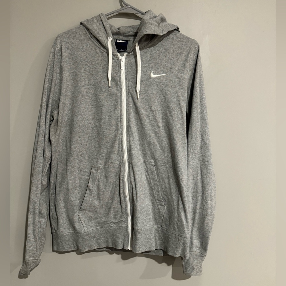 Women’s Grey Nike Zip Up Sweatshirt